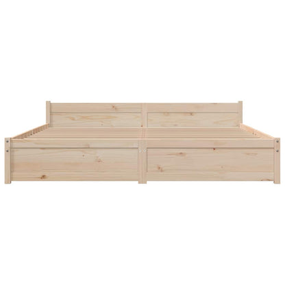 Bed Frame without Mattress Solid Wood 200x200 cm