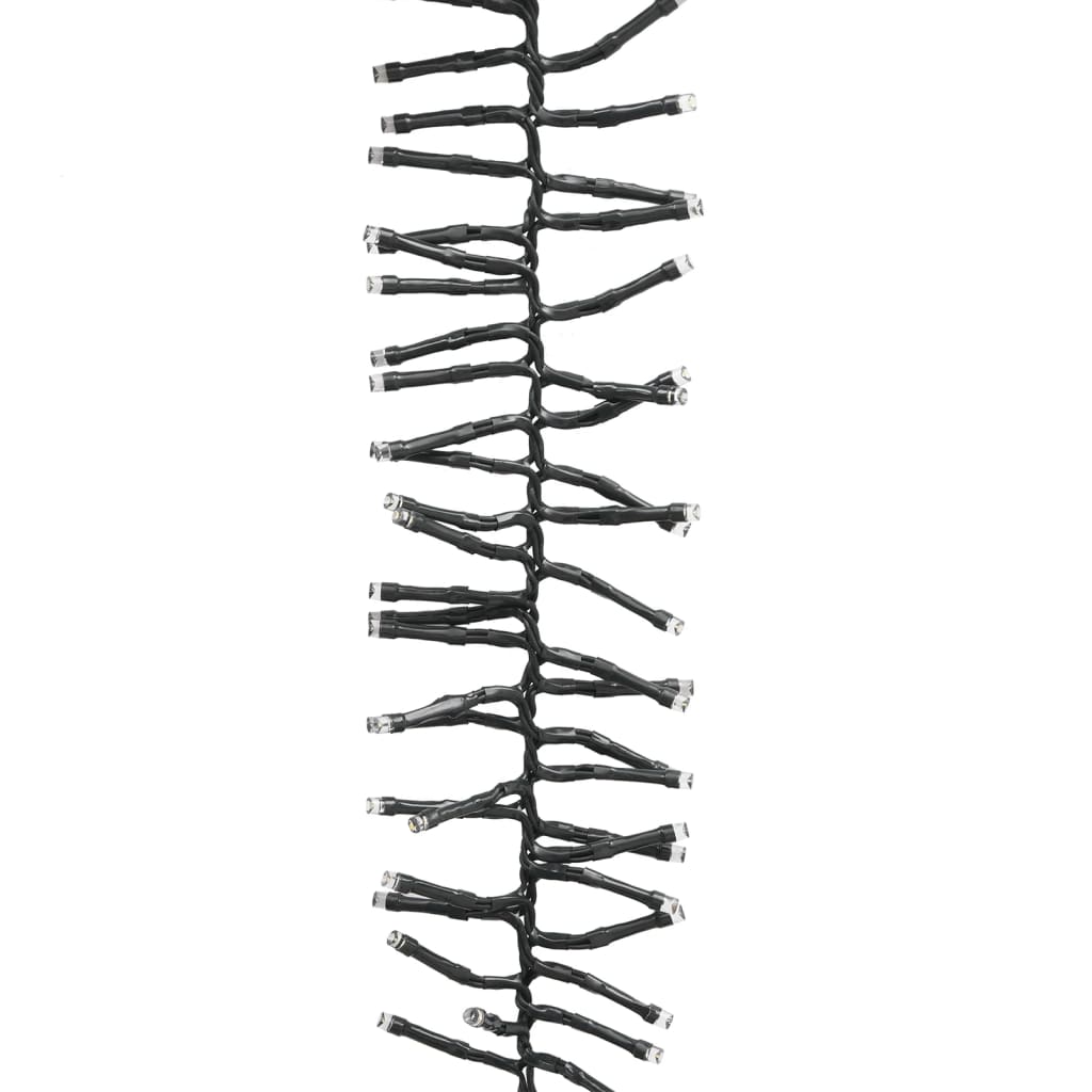 LED Cluster String with 400 LEDs Warm White 7.4 m PVC