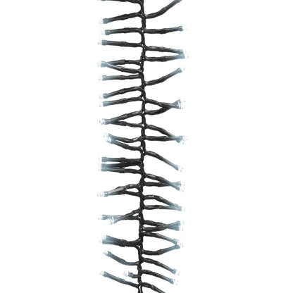 LED Cluster String with 400 LEDs Cold White 7.4 m PVC