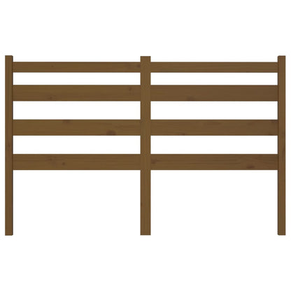 Bed Headboard Honey Brown 126x4x100 cm Solid Wood Pine