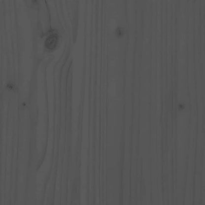 Bed Headboard Grey 166x4x100 cm Solid Wood Pine