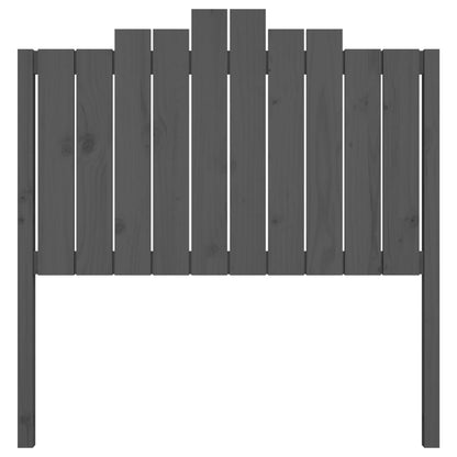 Bed Headboard | Grey | Solid pine wood | 106 cm x 4 cm x 110 cm
