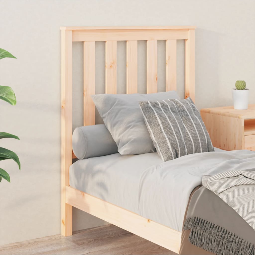 Bed Headboard 81x6x101 cm Solid Wood Pine