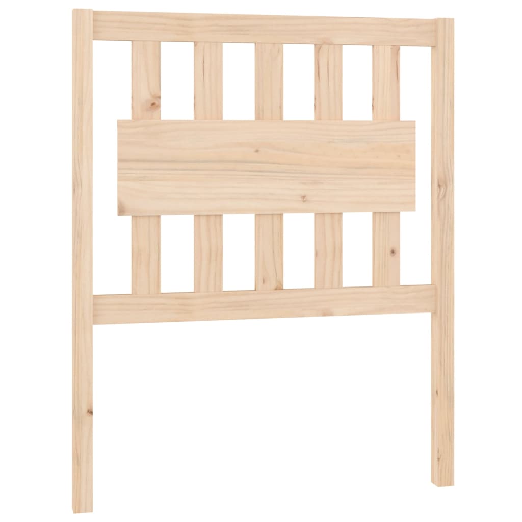 Bed Headboard | Natural wood | Solid pine wood | 80.5 cm x 4 cm x 100 cm