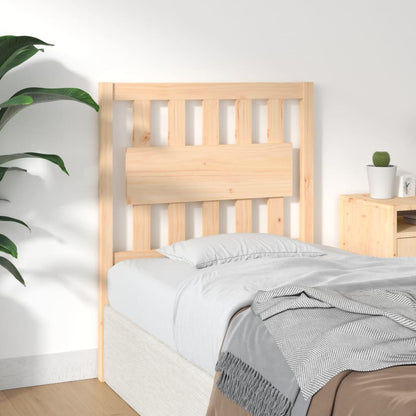 Bed Headboard | Natural wood | Solid pine wood | 80.5 cm x 4 cm x 100 cm