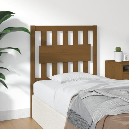 Bed Headboard Honey Brown 80.5x4x100 cm Solid Wood Pine