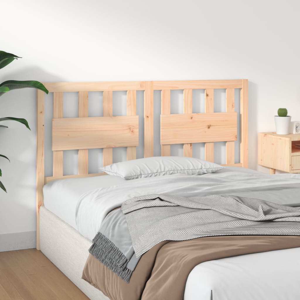 Bed Headboard | Natural Pine | Solid pinewood (untreated) | 140.5 cm wide