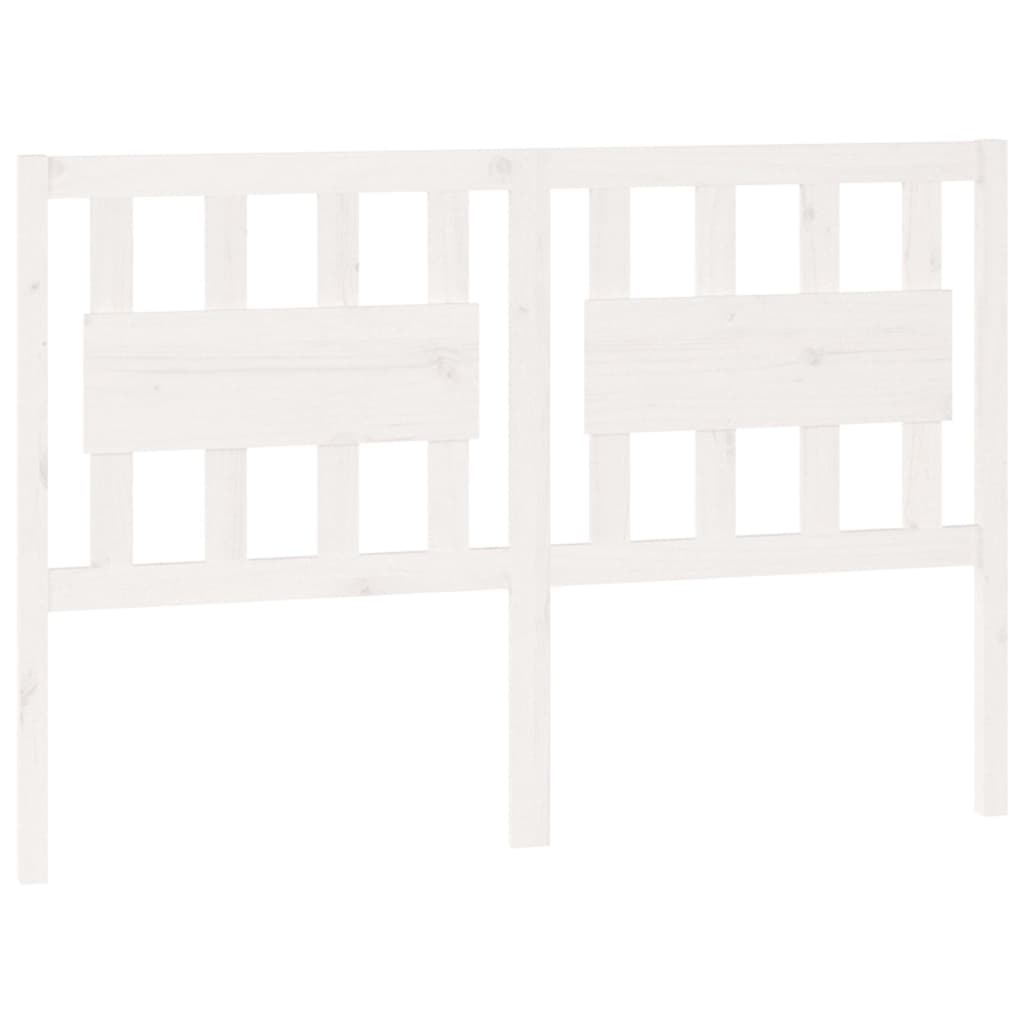 Bed Headboard | White | Solid pine wood | Standard Size