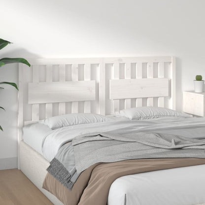 Bed Headboard | White | Solid pine wood | 155.5 cm width x 100 cm height