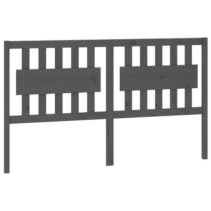 Bed Headboard | Grey | Solid pine wood | 155.5x4x100 cm