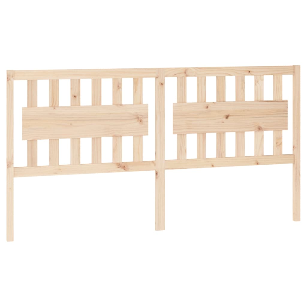 Bed Headboard | Natural wood | Solid Pine Wood | 185.5 x 4 x 100 cm