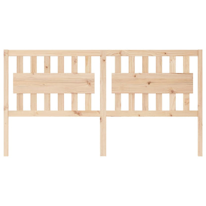 Bed Headboard | Natural wood | Solid Pine Wood | 185.5 x 4 x 100 cm