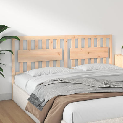 Bed Headboard | Natural wood | Solid Pine Wood | 185.5 x 4 x 100 cm