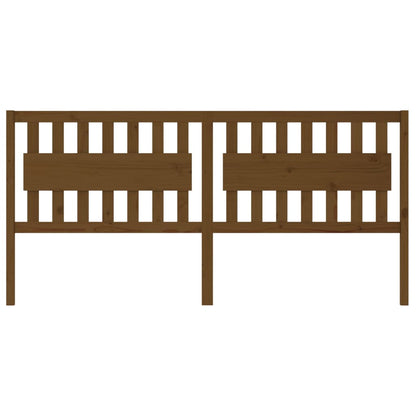 Bed Headboard Honey Brown 205.5x4x100 cm Solid Wood Pine