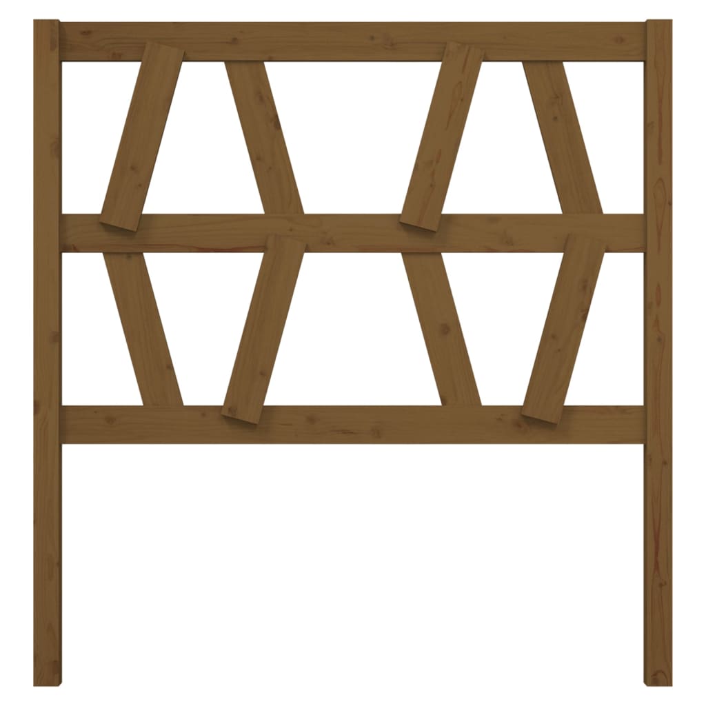 Bed Headboard | Honey brown | Solid pine wood | Standard