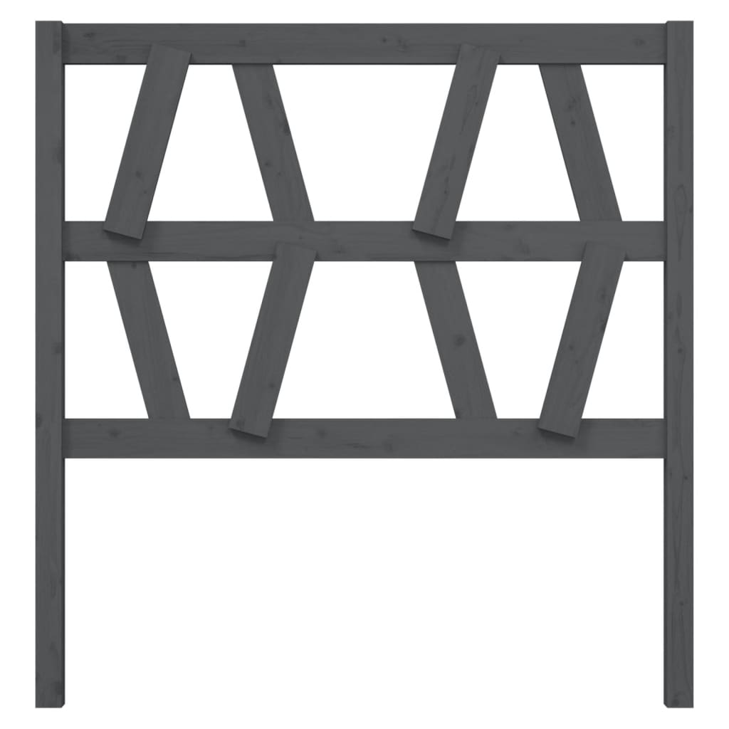 Bed Headboard | Grey | Solid Pine Wood | Standard | Appealing Design