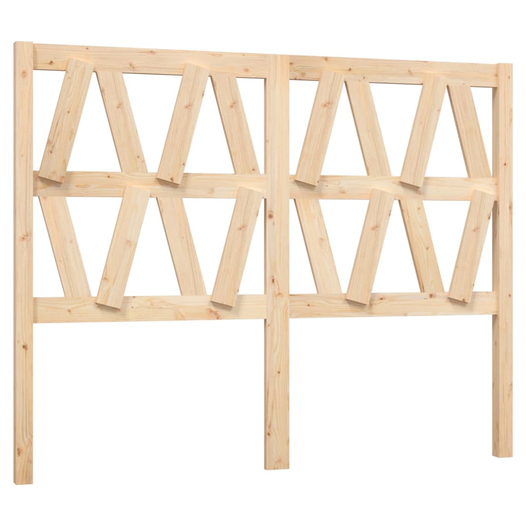 Bed Headboard | Natural Pine | Solid Pine Wood | Standard for Double Bed