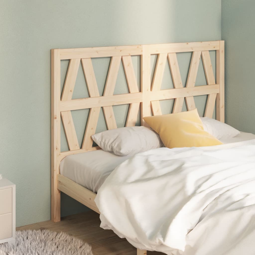 Bed Headboard | Natural Pine | Solid Pine Wood | Standard for Double Bed