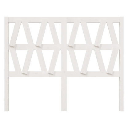 Bed Headboard | White | Solid pine wood | 126x4x100 cm