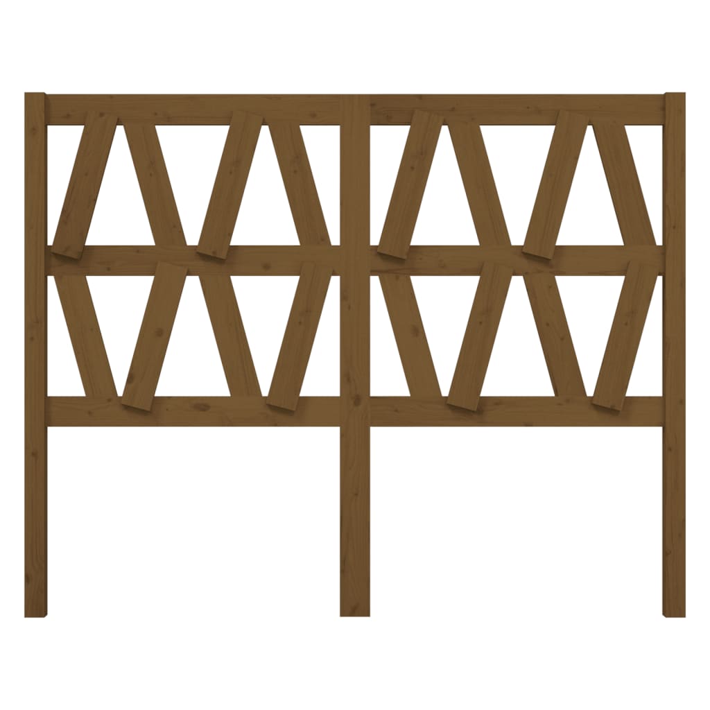 Bed Headboard | Honey Brown | Solid Pine Wood | Stylish Design