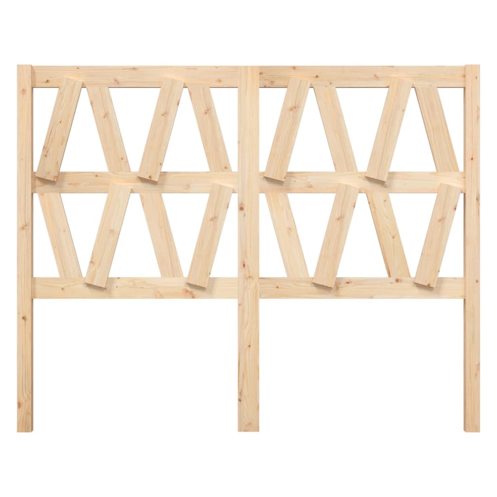 Bed Headboard 146x4x100 cm Solid Wood Pine