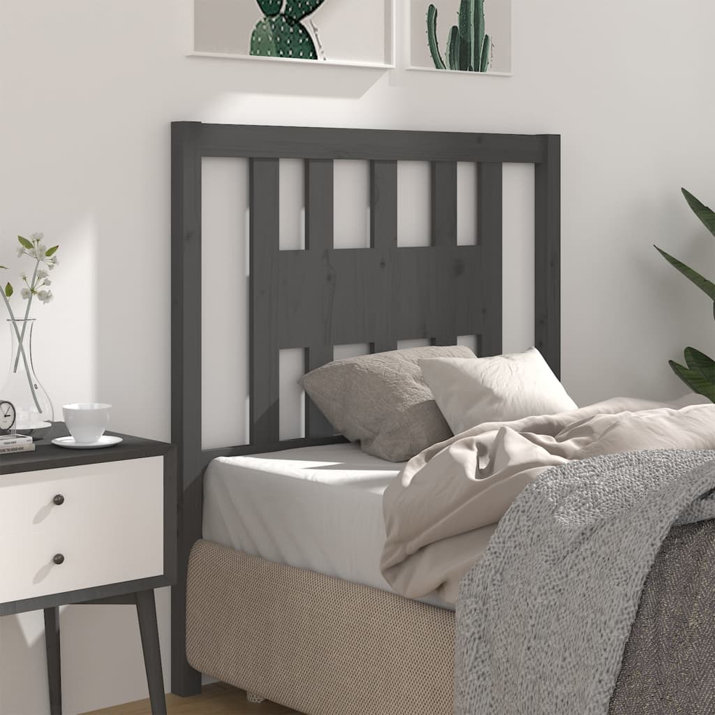Headboard | Grey | Solid pine wood | Standard |  Durable  | Headboard