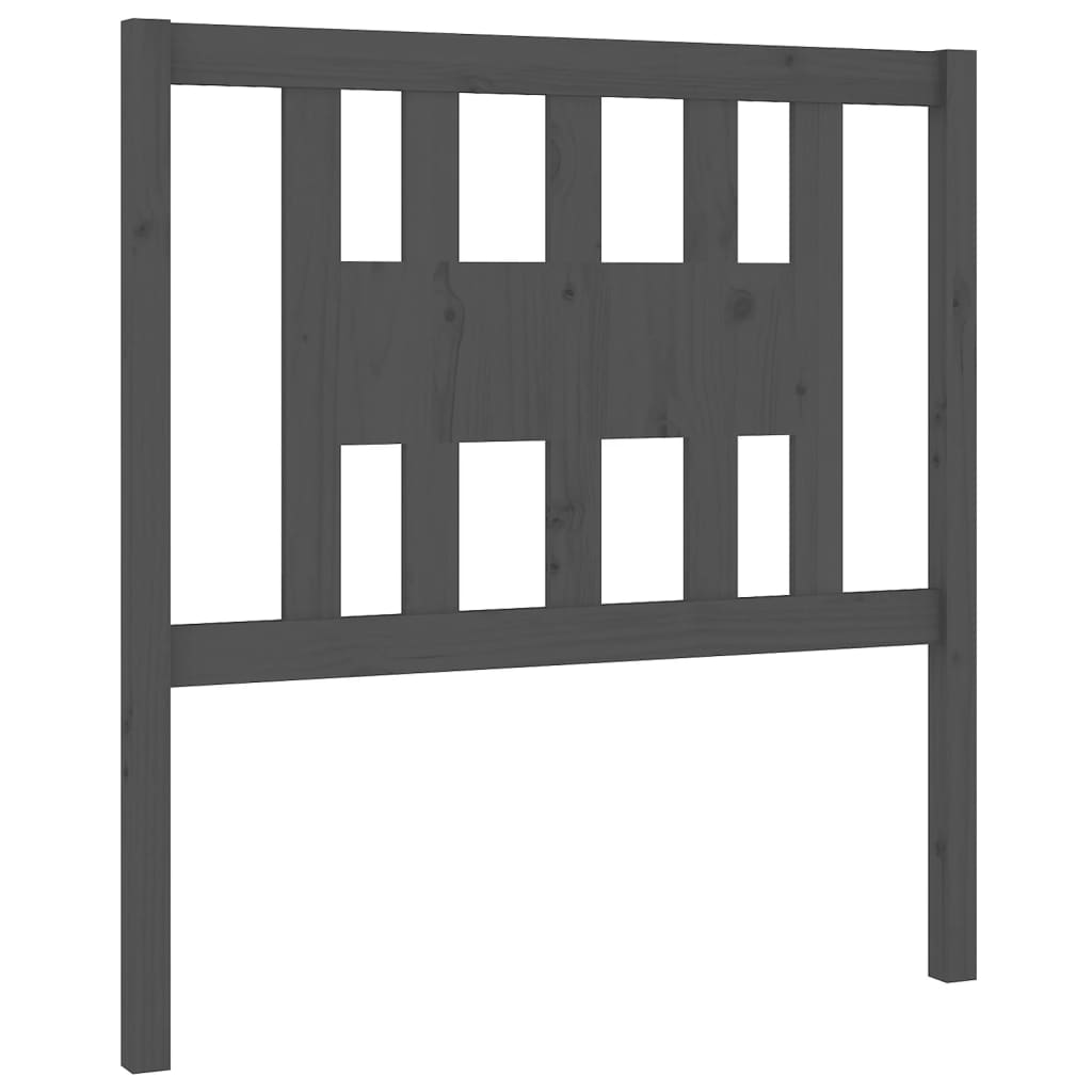 Headboard Grey 106x4x100 cm Solid Wood Pine