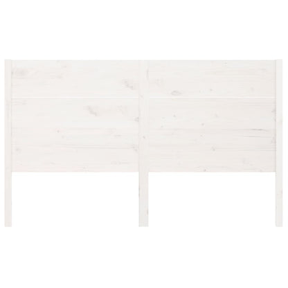 Headboard | White | Solid Pine Wood | 206x4x100 cm | Durable | Headboard