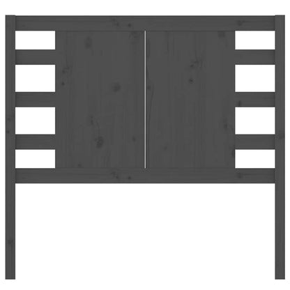 Headboard Grey 81x4x100 cm Solid Wood Pine
