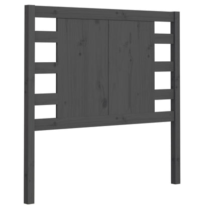 Headboard Grey 96x4x100 cm Solid Wood Pine