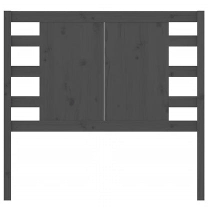 Headboard Grey 96x4x100 cm Solid Wood Pine