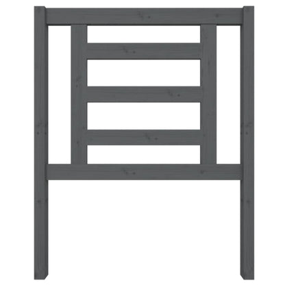Headboard | Grey | Solid Pine Wood | Standard | Decorative Inlays