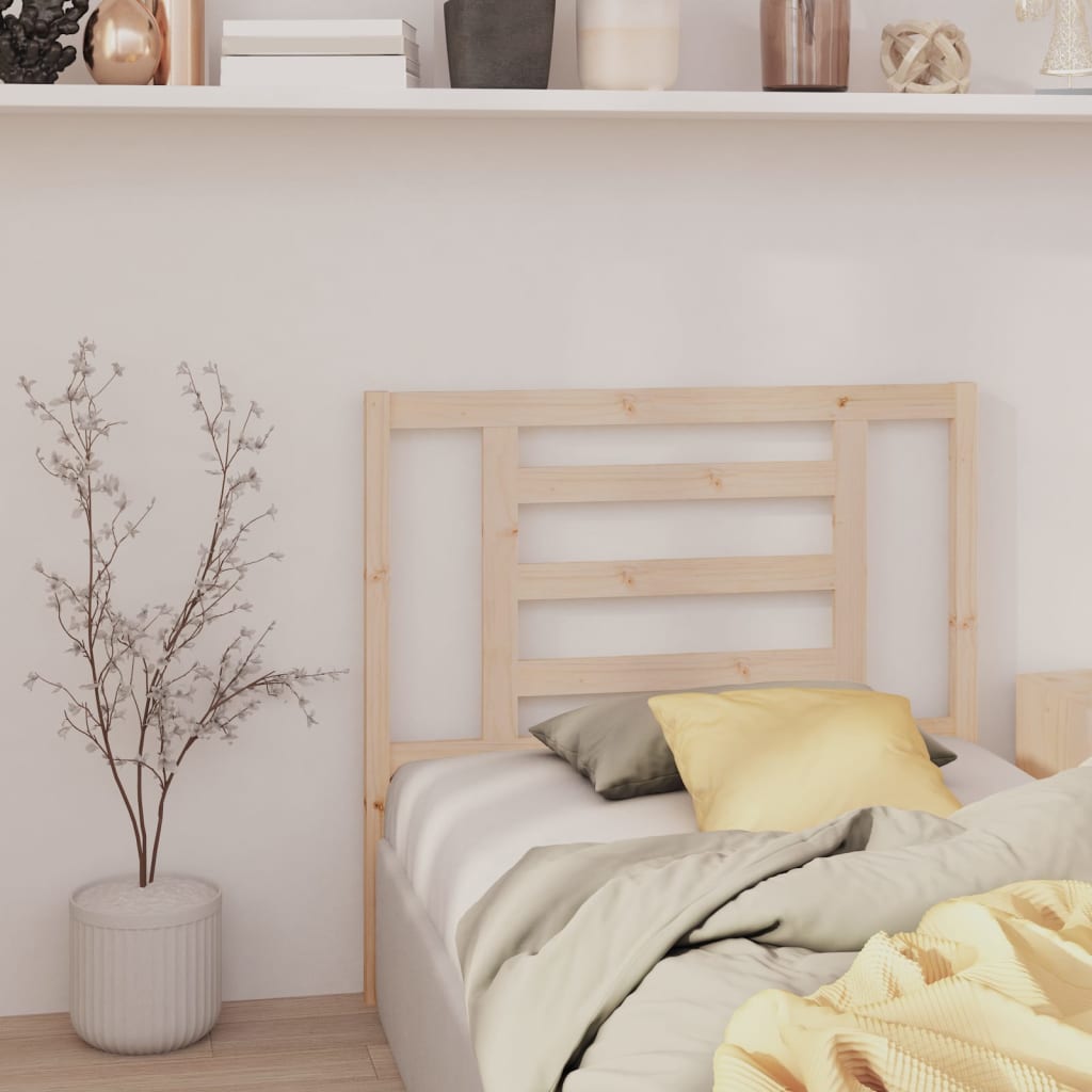 Headboard | Natural Pine | Solid Pine Wood | 96 x 4 x 100 cm