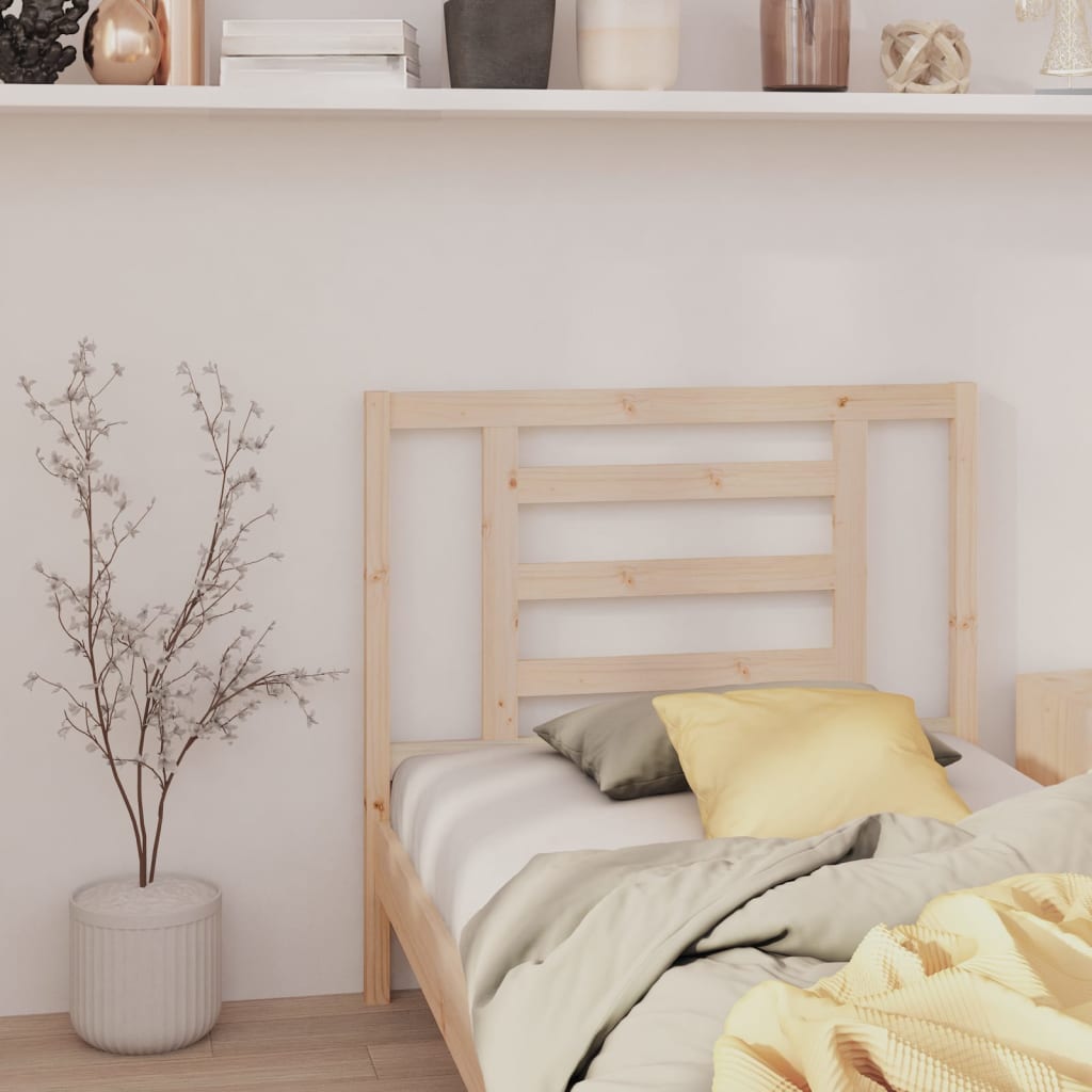 Headboard | Natural Pine | Solid Pine Wood | 96 x 4 x 100 cm