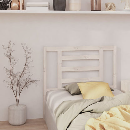 Headboard | White | Solid pine wood | Decorative Inlays | Headboard