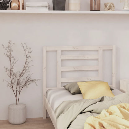 Headboard | White | Solid pine wood | Decorative Inlays | Headboard