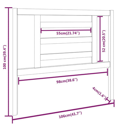 Headboard | Grey | Solid Pine Wood | Standard | Appealing Design