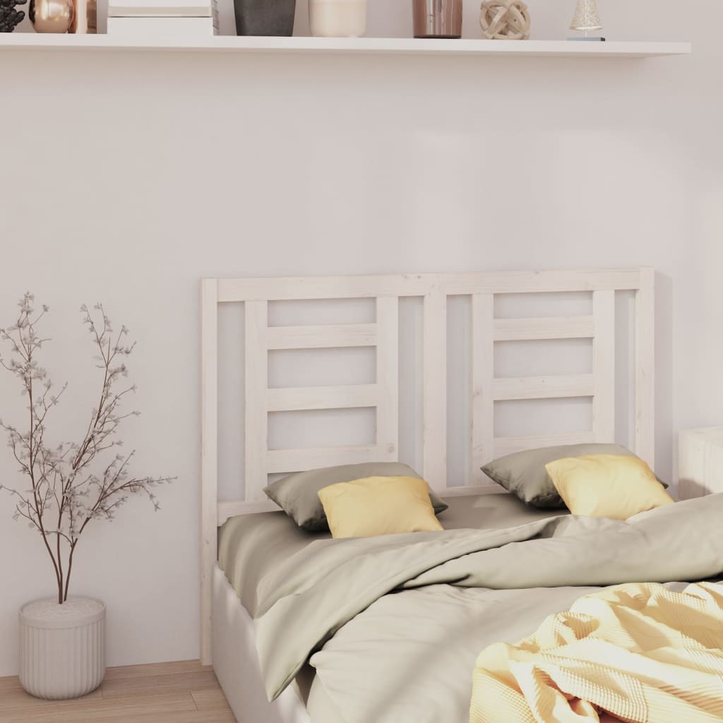 Headboard | White | Solid Pine Wood | Medium |  Durable  | Headboard