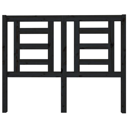 Headboard | Black | Solid pine wood | 126 x 4 x 100 cm