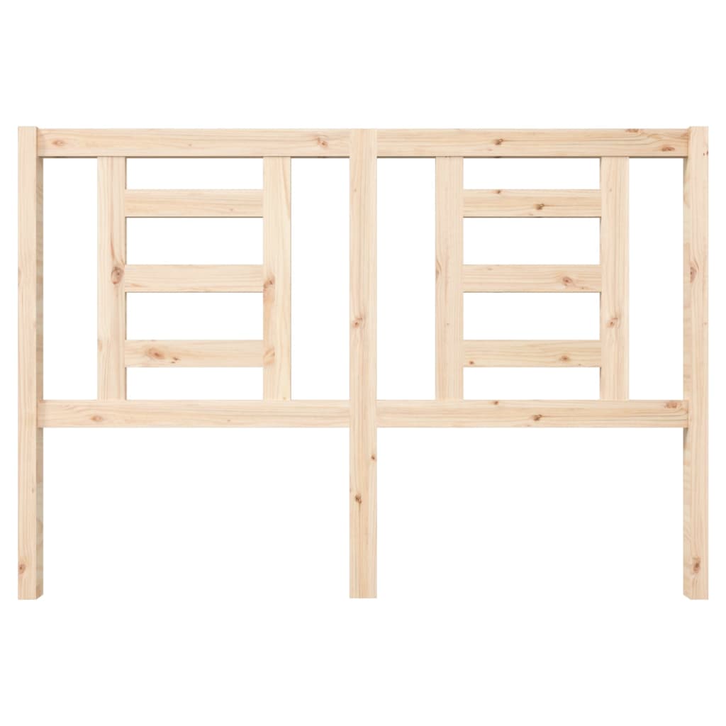 Headboard | Natural wood | Solid Pine Wood | Medium | Decorative Inlays