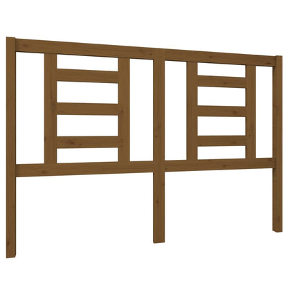 Bed Headboard Honey Brown 146x4x100 cm Solid Wood Pine