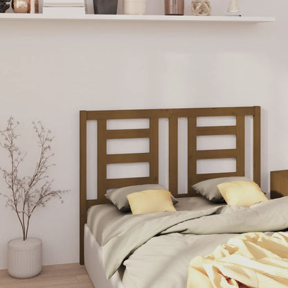 Bed Headboard Honey Brown 146x4x100 cm Solid Wood Pine