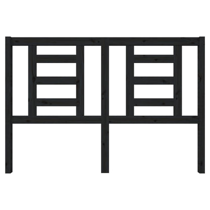 Headboard | Black | Solid pine wood | 146 x 4 x 100 cm