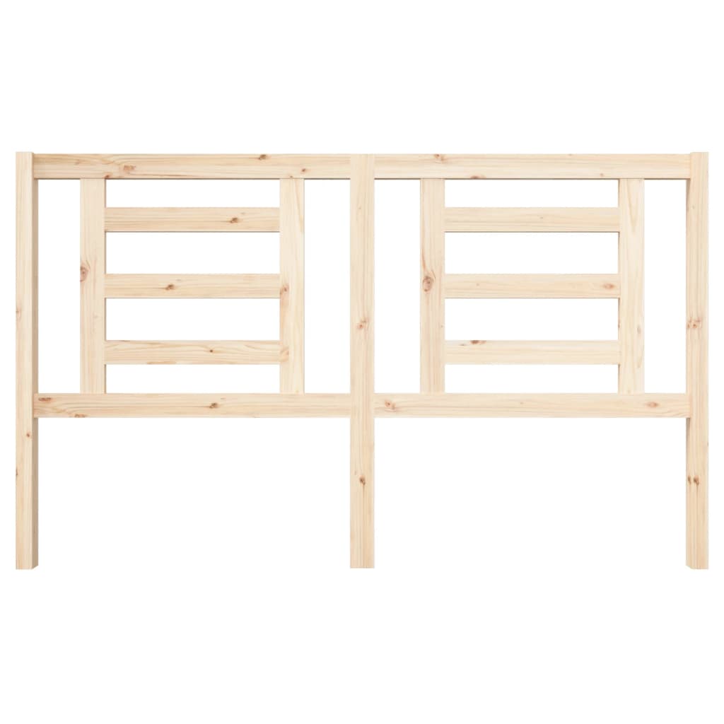 Bed Headboard | Natural | Solid Pine Wood | 166x4x100 cm | Bed Headboard