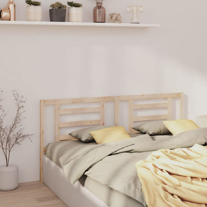 Bed Headboard | Natural | Solid Pine Wood | 166x4x100 cm | Bed Headboard