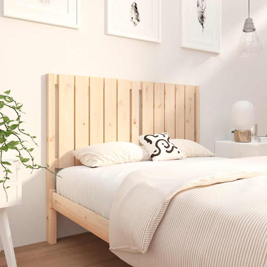 Bed Headboard 125.5x4x100 cm Solid Wood Pine