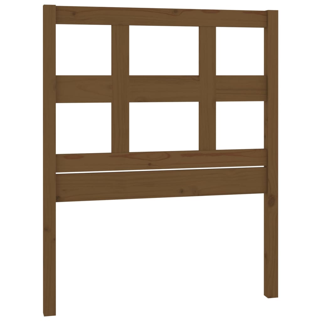Bed Headboard Honey Brown 80.5x4x100 cm Solid Wood Pine