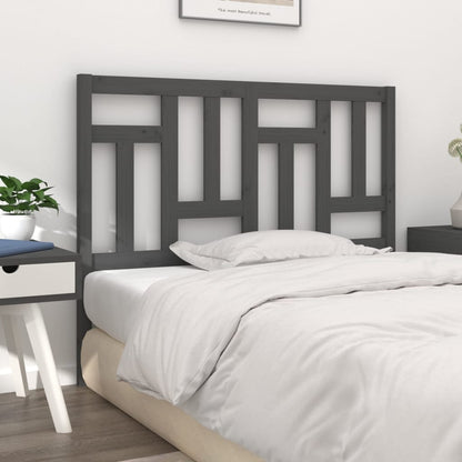 Bed Headboard | Grey | Solid Pine Wood | 205.5 cm wide