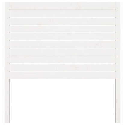 Bed Headboard White 96x4x100 cm Solid Wood Pine