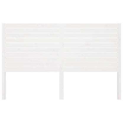 Bed Headboard White 186x4x100 cm Solid Wood Pine